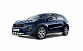 Защита перед бампера двойная с пластинами для автомобиля Kia Sportage 2016- 63/63мм (06040103)