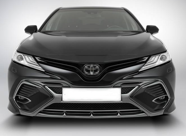 Накладка, бленды HARIUS на передний бампер TOYOTA CAMRY 70 