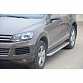 Пороги Volkswagen Touareg(2010-2016) с алюм.листом 63.5 мм (НПС) (арт.1683Н)