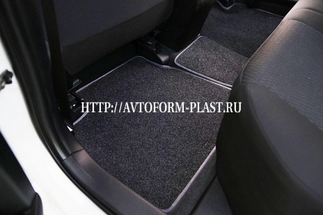 Коврики салонные ворсовые (черный) для Geely Emgrand (09-16)