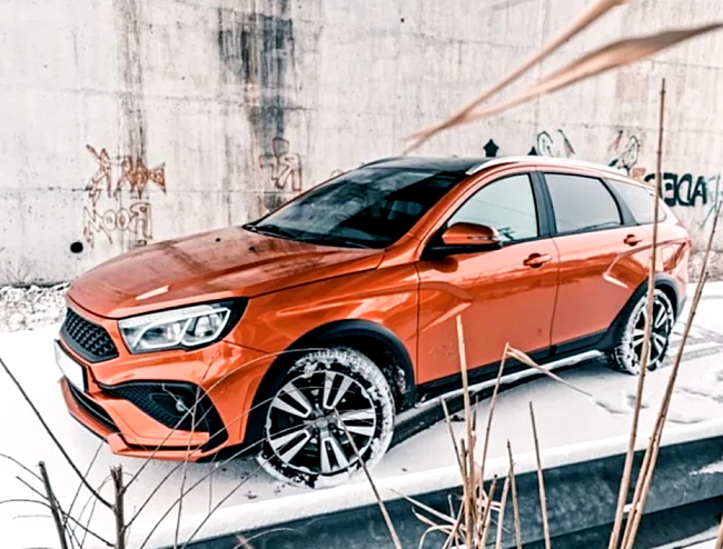 Передний бампер QUASAR ROMB (Квазар ромб) для Lada Vesta CROSS / SW CROSS до 2022г.в.