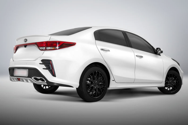 Задний бампер ROTOR NEW для Kia Rio 4 (рестайлинг с 2020- н.в)