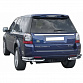 Защита заднего бампера уголки двойные на Land Rover Freelander 2 (2012-2014 г.) НПС (1758Н)