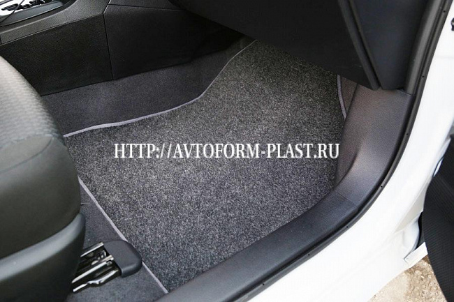 Коврики салонные ворсовые (черный) для Geely Emgrand (09-16)