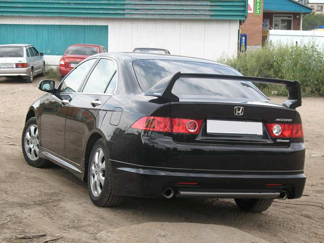 Юбка заднего бампера Honda Accord VII (2006-2008) MUGEN DM