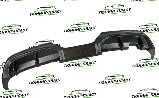 Диффузор накладка на задний бампер Лада Гранта FL (лифтбек) Тюн-авто