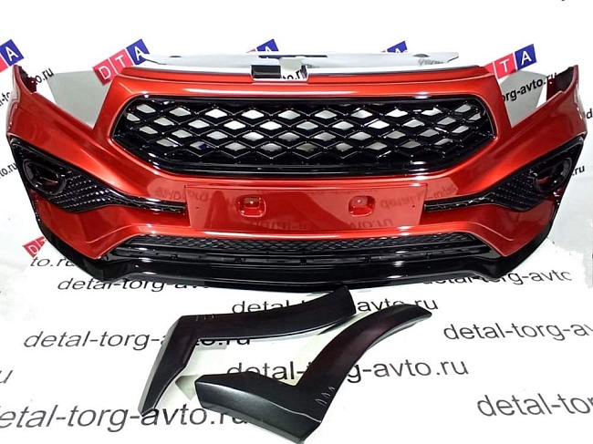Передний бампер QUASAR ROMB (Квазар ромб) для Lada Vesta CROSS / SW CROSS до 2022г.в.