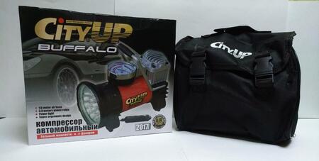 Автомобильный компрессор "City Up" № 593 Buffalo с фонарем