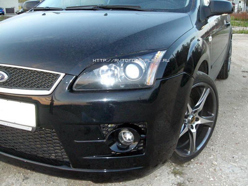 Реснички узкие на фары Ford Focus 2 2004-2008 г.в
