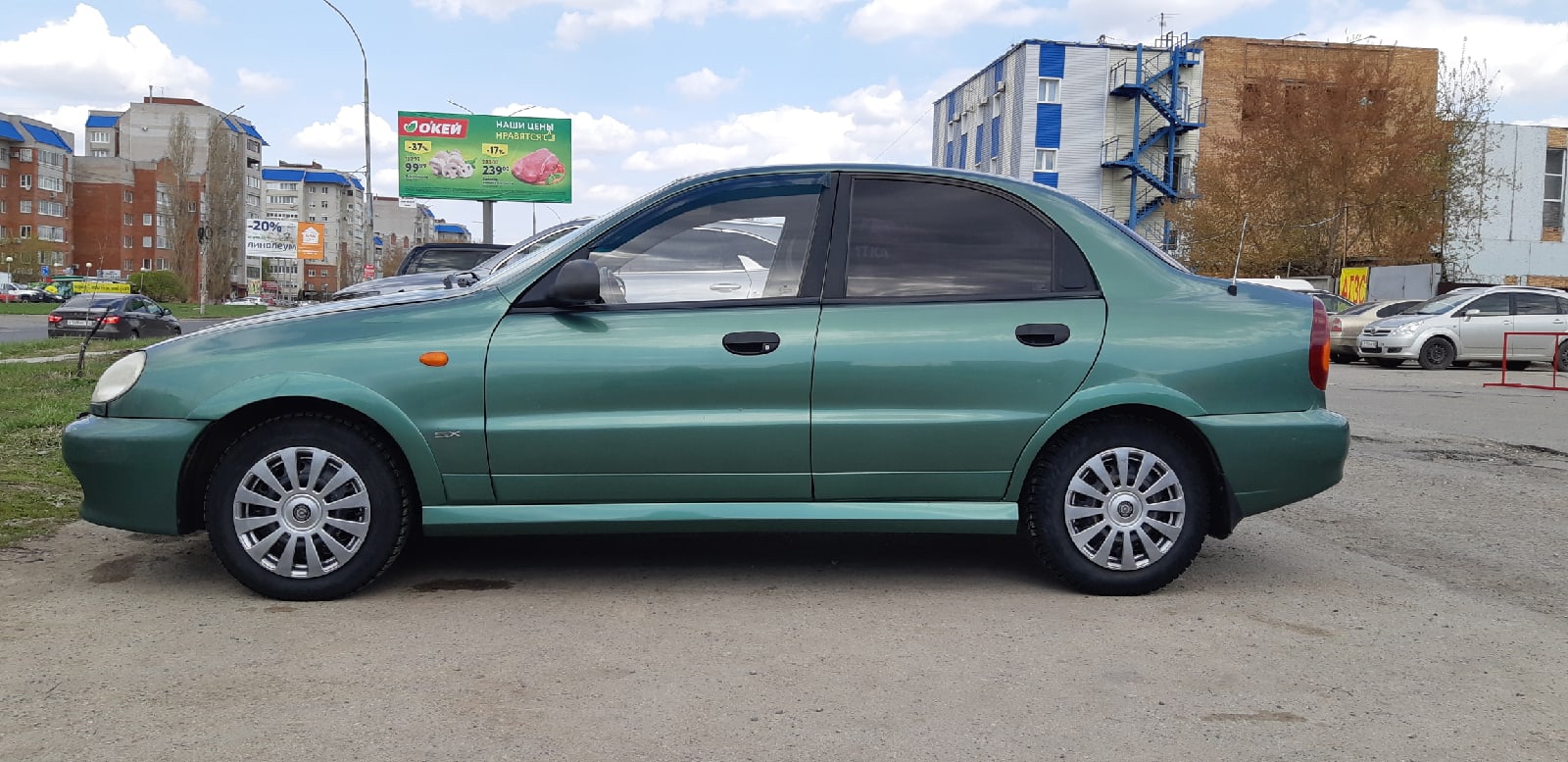 Комплект накладок Chevrolet Lanos (12 деталей) (текстурный пластик)