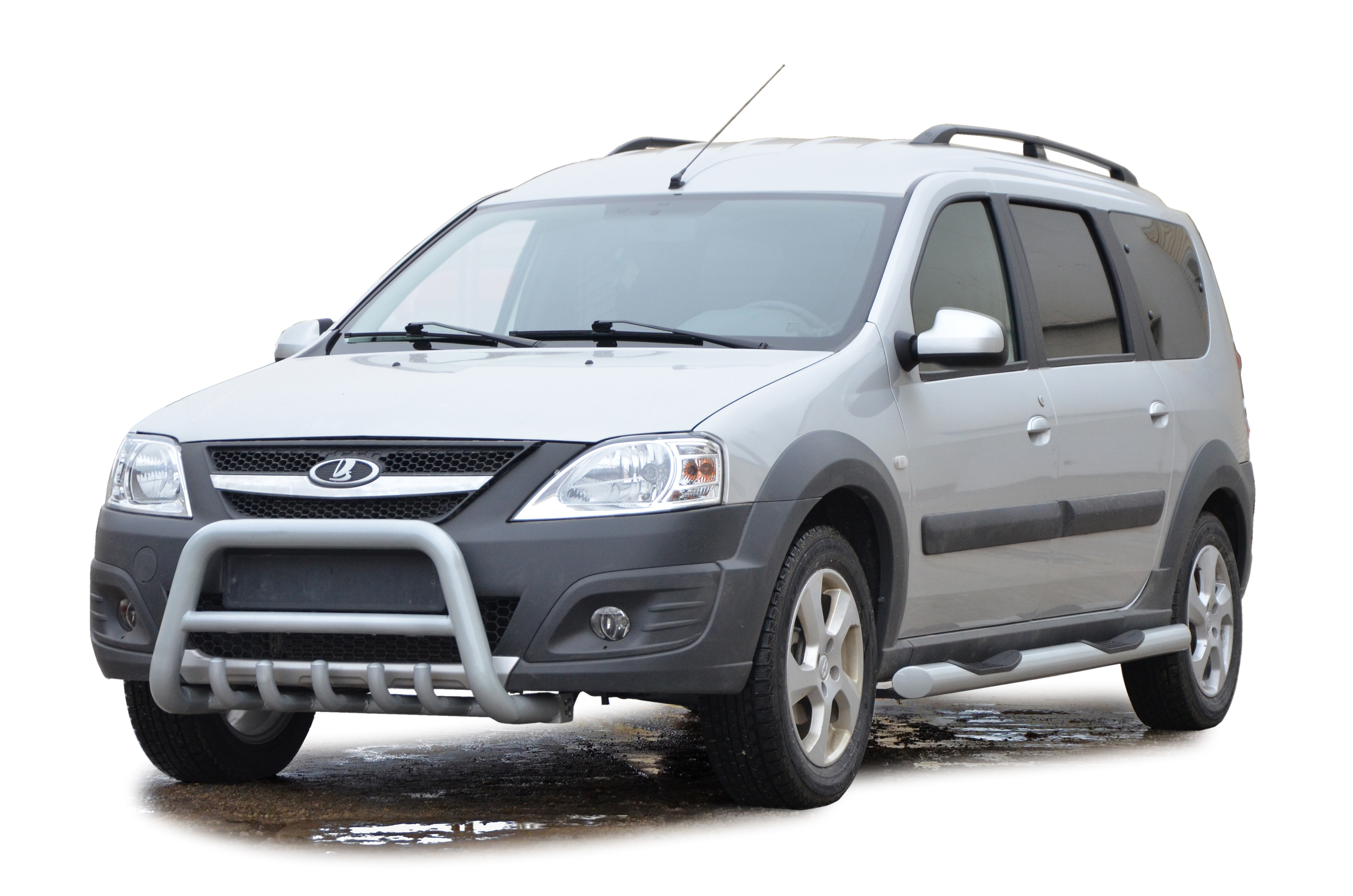 Защита переда Lada Largus (ППК) (c доп.защитой двигателя d63мм) (3410)