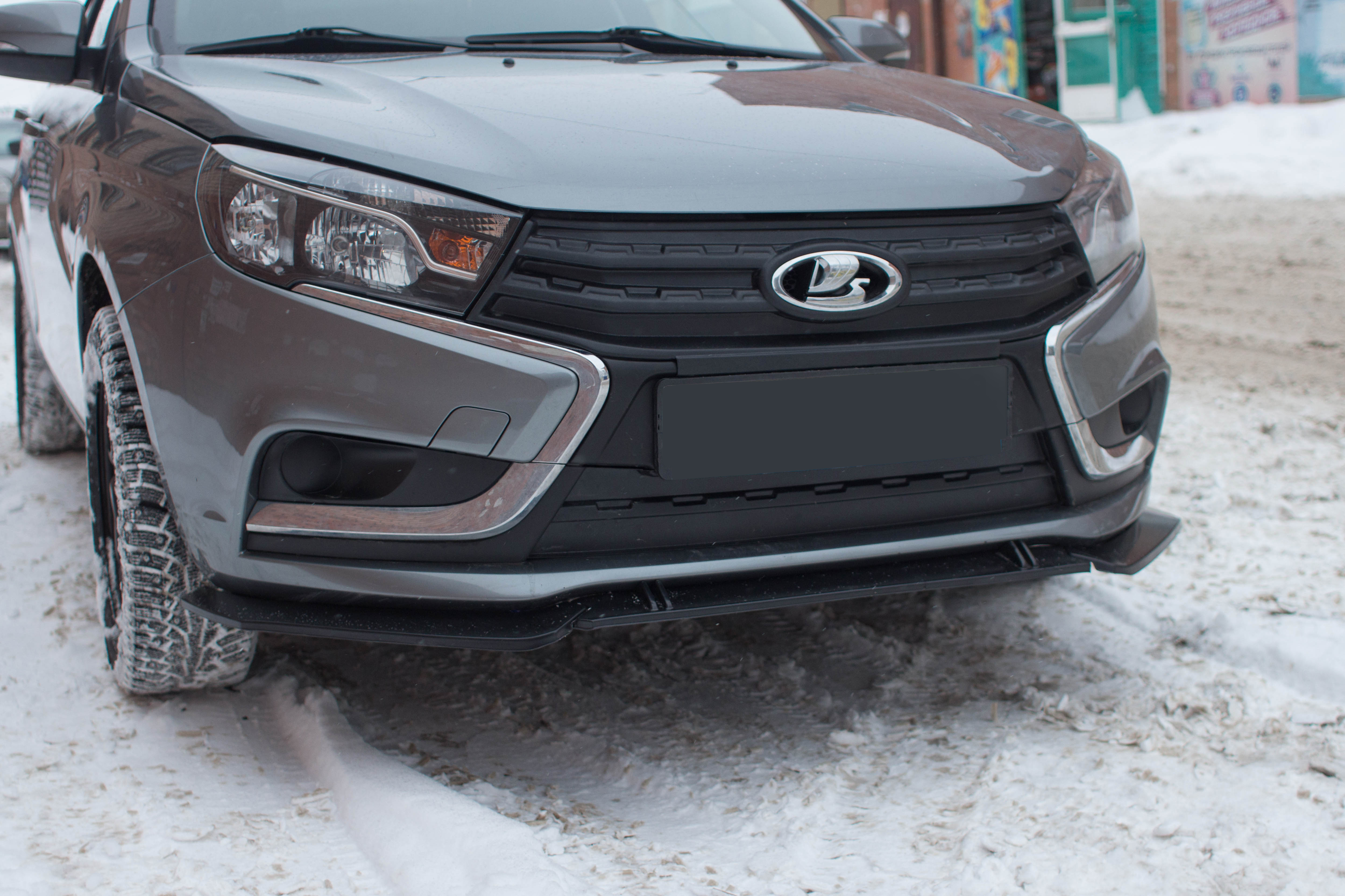 Комплект зимней защиты радиатора на Lada Vesta ASM (верх+низ)