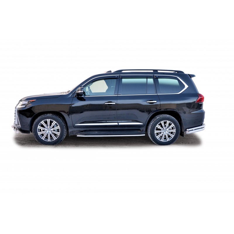 Пороги Труба d40 для оригинал. порогов Lexus LX 450d (НПС) (1903Н)