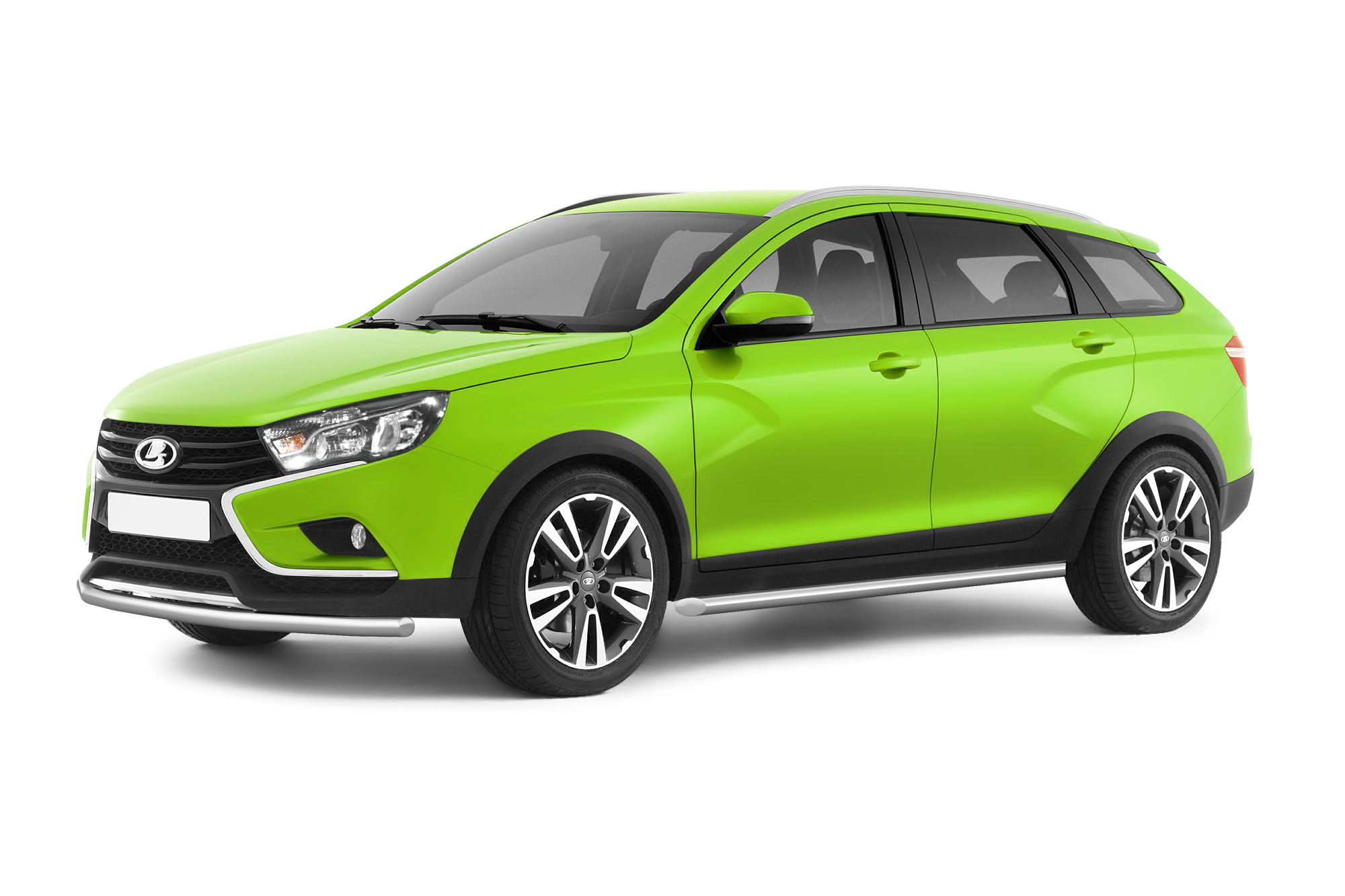 Защита порогов прямая 51 мм (НПС) LADA Vesta SW Cross (2017-) РТ LSC220301