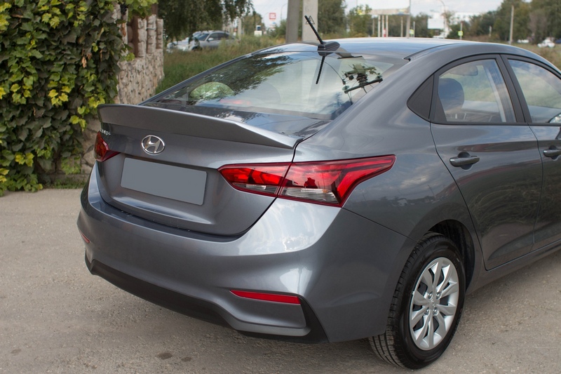 Спойлер широкий ASM-0029 Hyundai Solaris-2 2017-