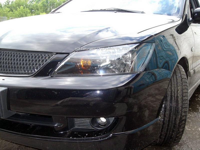 Реснички на фары узкие Mitsubishi Lancer IX (2003-2009)
