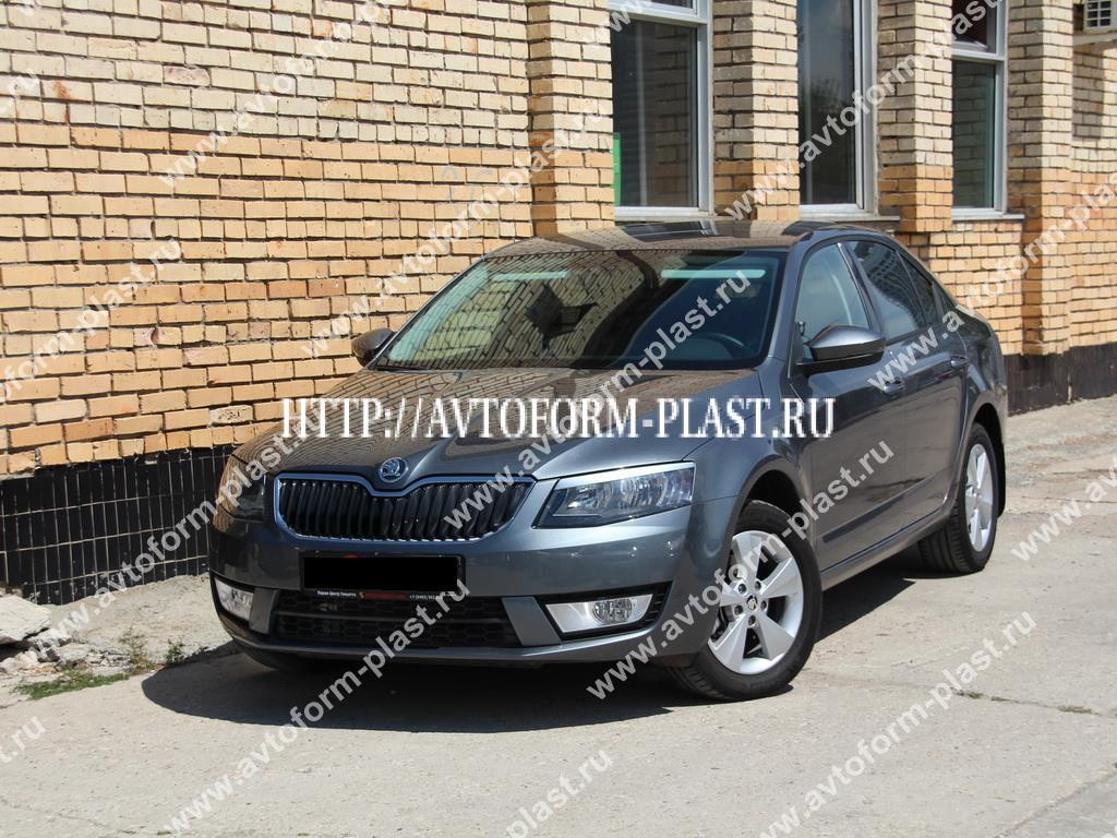 Реснички на фары Skoda Octavia III A7 (2013, 2014, 2015)
