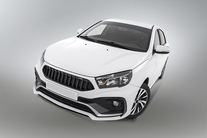 Передний бампер "QUASAR" Lada Vesta, Vesta SW (Квазар зубатый)