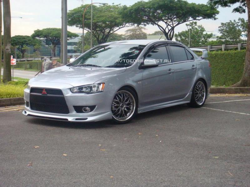 Юбка переднего бампера ZODIAK Mitsubishi Lancer X(2007-2010)