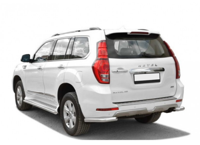 Защита заднего бампера «Уголки» НПС d63.5 для Haval H9 ( 2017-) TS 2074Н