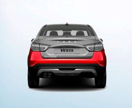 Бампер задний LADA Vesta / Vesta SW Оригинал АвтоВАЗ 8450006699 (окрашеный)