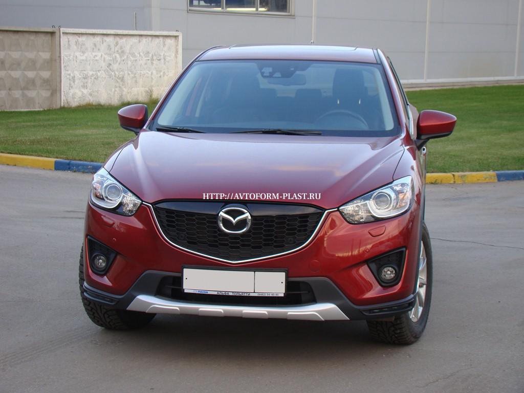 Накладка на передний бампер Mazda CX-5 (2011-2016)