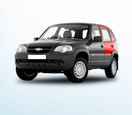 Дверь задняя левая Chevrolet Niva (рестайлинг до 2020г.) 21230-6200021-75