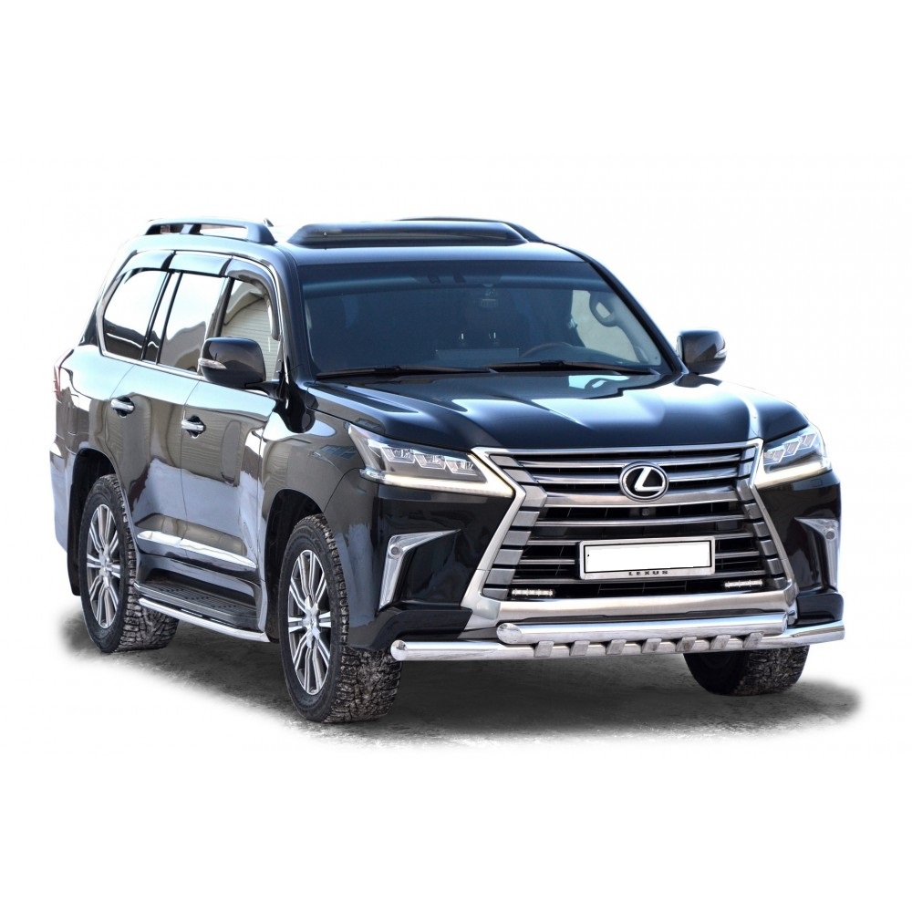 Защита переднего бампера Lexus LX 450d/LX 570 (63,5 мм) (1901К)