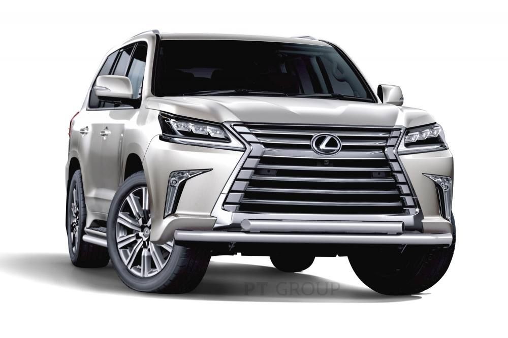 Защита переднего бампера двойная LEXUS 450D 63/63мм 2015- РТ 18010101