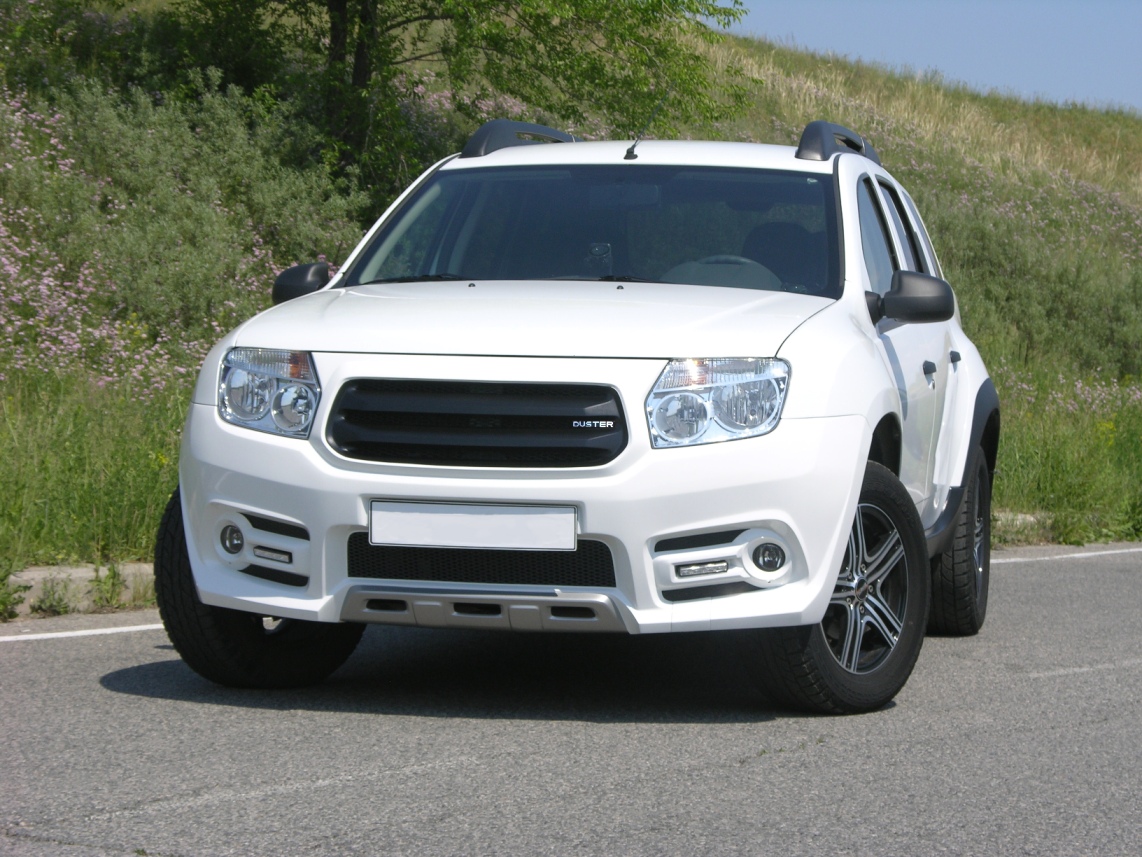 Передний бампер "Ника" на Renault Duster (2012-2020)