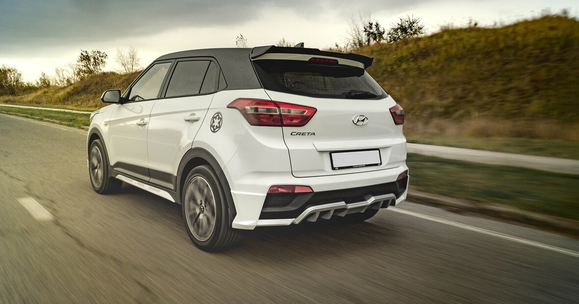 Юбка "Zeus" на задний бампер Hyundai Creta TK.HС.04.01.00