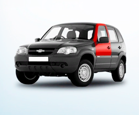 Дверь передняя левая Chevrolet Niva, Lada Niva Travel 21230-6100021-75
