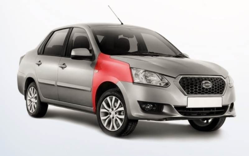 Крылья передние пластиковые Стандарт на Datsun ON-DO , MI-DO (комплект)