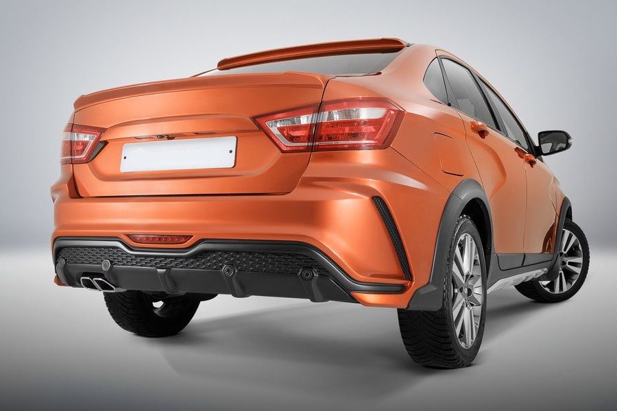 Задний бампер XMUG Lada Vesta Cross, Vesta SW Cross