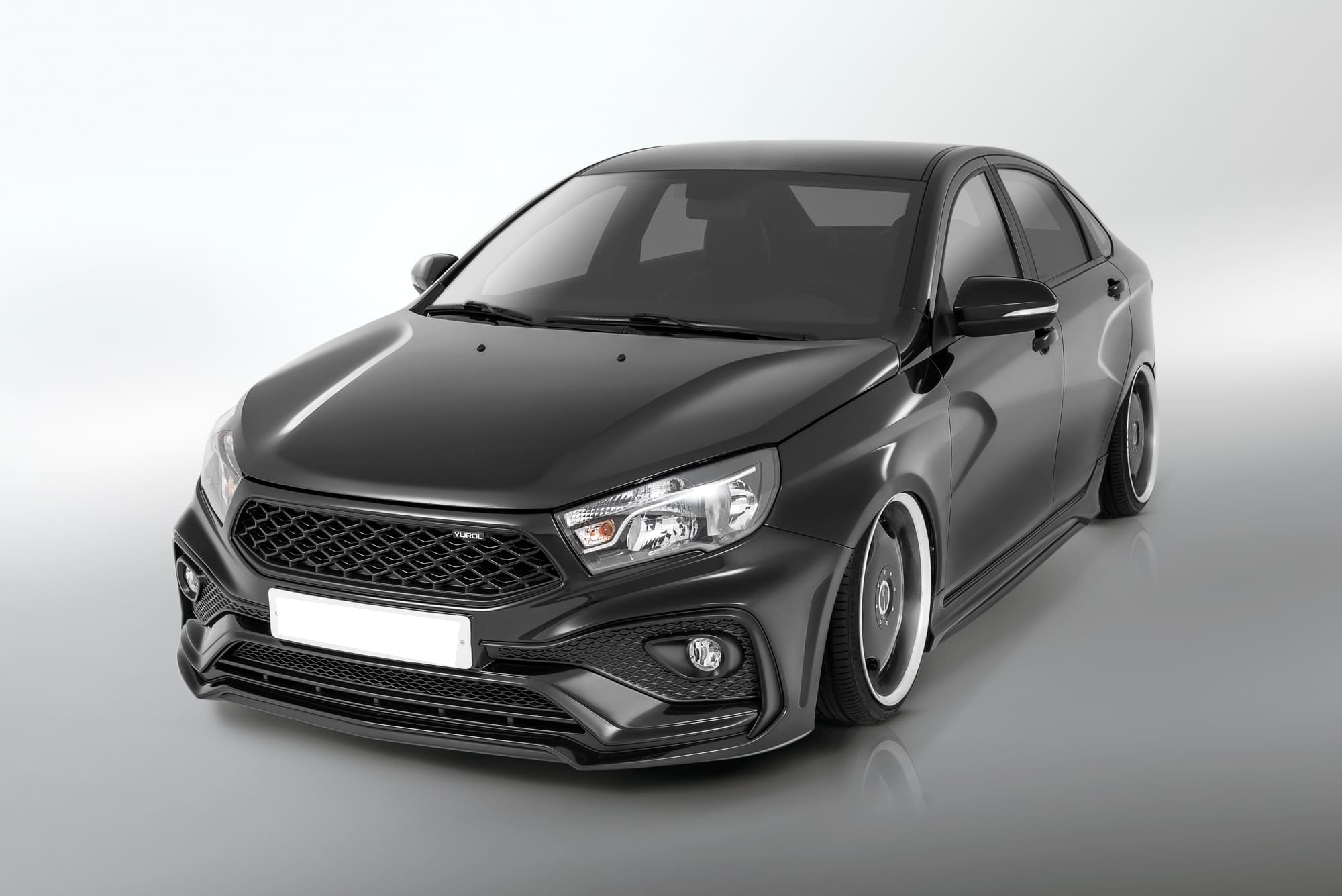 Передний бампер "QUASAR ROMB" (Квазар ромб) Lada Vesta, Vesta SW