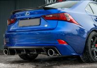 Диффузор заднего бампера №1 (с килями) Lexus IS III (2013 - н.в.)