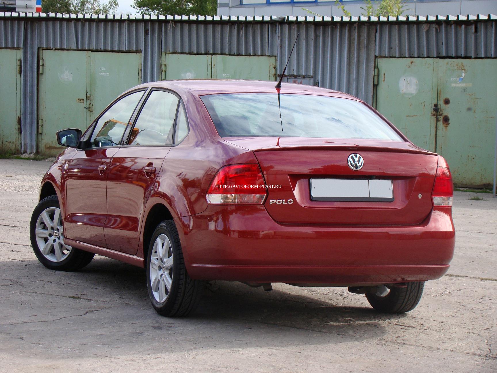Лип спойлер Volkswagen Polo Sedan